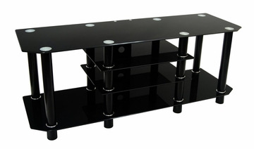 TV Stand - 60 Inch Dynasty TV Stand in Black - V60Y712B
