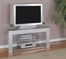 TV Stand - "Glossy Silver" - Powell Furniture - 968-802