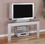 TV Stand - "Glossy Silver" - Powell Furniture - 968-802