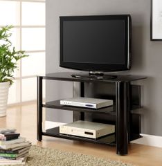 TV Stand in Black Glass - Innovex - TPT42G29