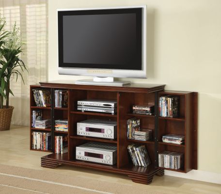 TV Stand in Dark Brown - Coaster