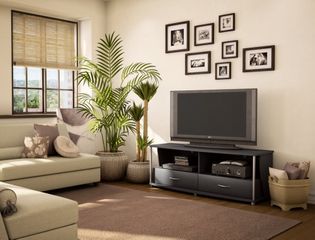 TV Stand in Solid Black - South Shore Furniture - 4270662