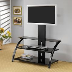 TV Stand with Bracket in Black - Coaster