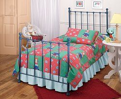 Twin Size Bed - Molly Twin Size Bed in Blue - Hillsdale Furniture