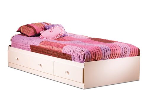 Twin Size Mates Bed in Pure White - South Shore Furniture - 3550080