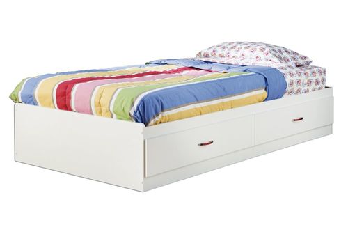 Twin Size Mates Bed in Pure White - South Shore Furniture - 3660213