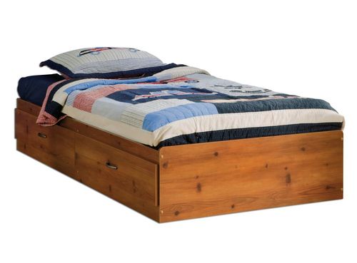 Twin Size Mates Bed in Sunny Pine - South Shore Furniture - 3342213