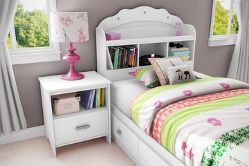 Twin Size Mates Bed with Headboard - Tiara - South Shore Furniture - 3650212-098
