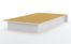 Twin Size Platform Bed with Headboard in Pure White - South Shore Furniture - 3050-TBED-11