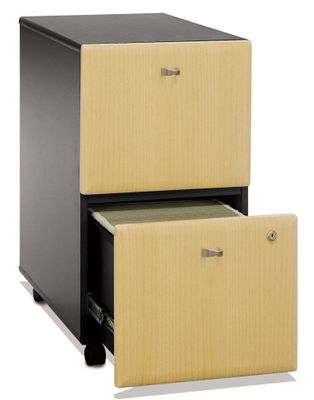 Two-Drawer File (Assembled) - Series A Beech Collection - Bush Office Furniture - WC14352SU