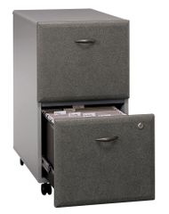 Two-Drawer File (Assembled) - Series A Pewter Collection - Bush Office Furniture - WC14552SU