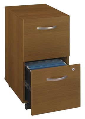 Two-Drawer File (Assembled) - Series C Warm Oak Collection - Bush Office Furniture - WC67552SU