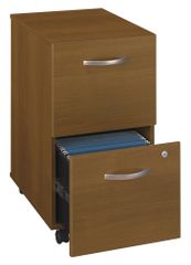 Two-Drawer File (Assembled) - Series C Warm Oak Collection - Bush Office Furniture - WC67552SU