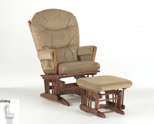 Two Post Glider and Ottoman Combo - Dutailier - C00-62A