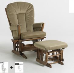 Two Post Multiposition Glider and Ottoman Combo - Dutailier - C01-82B