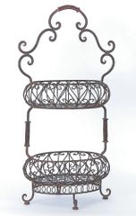 Two-Tiered Oval Baskets - IMAX - 9745
