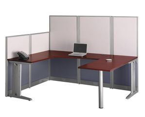 U-Workstation - Office-in-an-Hour Collection - Bush Office Furniture - WC36496-03K