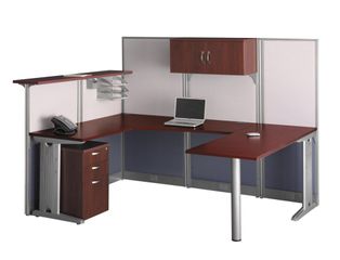 U-Workstation Set 3 - Office-in-an-Hour Collection - Bush Office Furniture - OIAH-SET-5