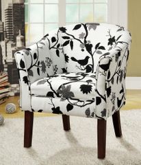 Upholstered Bird and Branch Accent Chair - 460406