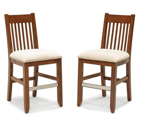 Upholstered Bistro Stool in Cherry - Hanover - 5532-89