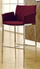 Upholstered Cranberry Bar Stool - Set of 2 - 120728