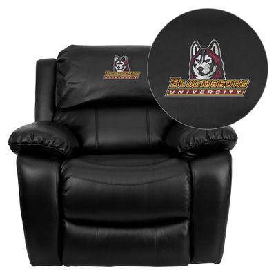 Valdosta State University Blazers Embroidered Black Leather Rocker Recliner  - MEN-DA3439-91-BK-41108-EMB-GG