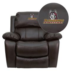 Valdosta State University Blazers Embroidered Brown Leather Rocker Recliner  - MEN-DA3439-91-BRN-41108-EMB-GG