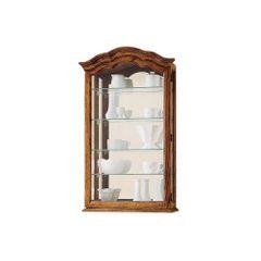 Vancouver II Oak Yorkshire Wall Display Cabinet - Howard Miller