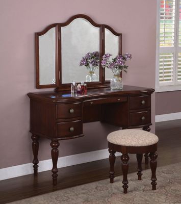 Vanity, Mirror and Bench - 