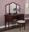 Vanity, Mirror and Bench - "Marquis Cherry" - Powell Furniture - 508-290