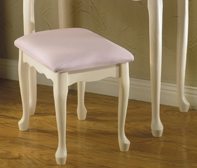 Vanity, Mirror and Bench - Off-White - Powell Furniture - 929-290