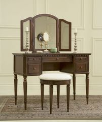 Vanity, Mirror and Bench - "Warm Cherry" - Powell Furniture - 429-290