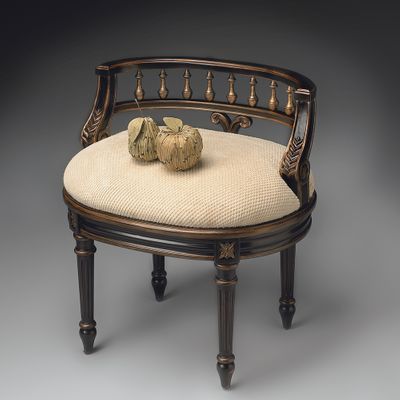 Vanity Seat Hand Painted - Butler Furniture - BT-1218104