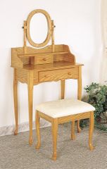 Vanity Table Set in Oak - Coaster