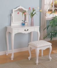 Vanity Table Set in White - Coaster