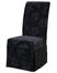 Velvet Tone-on-Tone Floral Black Skirted "Slip Over" (Fits 741-440 Chair) - Powell Furniture - 741-219Z