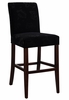 Velvet Tone-on-Tone Floral Black "Slip Over" for Counter Stool or Bar Stool - Powell Furniture - 742-218Z