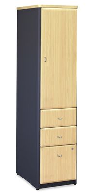 Vertical Locker (Assembled) - Series A Beech Collection - Bush Office Furniture - WC14375SU