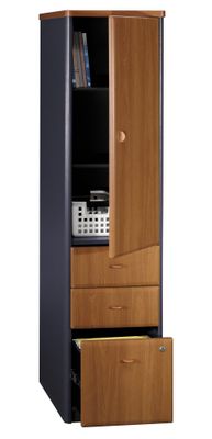 Vertical Locker (Assembled) - Series A Natural Cherry Collection - Bush Office Furniture - WC57475SU
