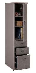 Vertical Locker (Assembled) - Series A Pewter Collection - Bush Office Furniture - WC14575SU