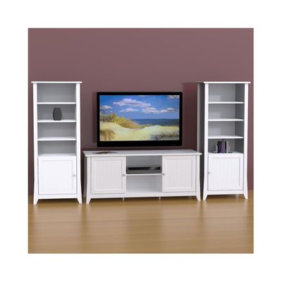 Vice Versa 58'' TV Stand & 2 Curio Cabinets - Nexera Furniture