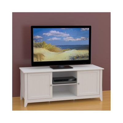 Vice Versa 58'' TV Stand - 2 Two-Sided Reversible Doors, 2 Open Areas - Nexera Furniture