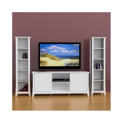 Vice Versa 58'' TV Stand with 2 Slim Bookcases - Nexera Furniture