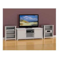 Vice Versa 58'' TV Stand with 2 Stereo Cabinets - Nexera Furniture