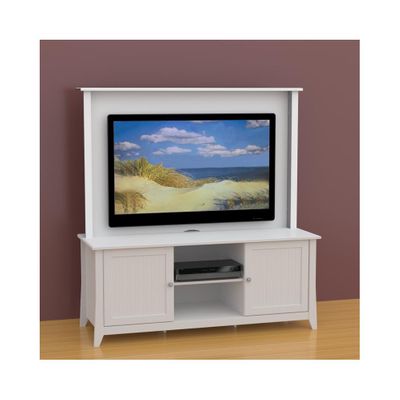 Vice Versa 58'' TV Stand with Decorative Wall Panel - Nexera Furniture
