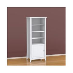 Vice Versa Curio Cabinet - Two-Sided Reversible Door, 3 Adjustable Shelves - Nexera Furniture