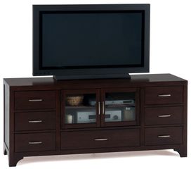Vienna Espresso 70" TV Stand with 7 Drawers - 046-9