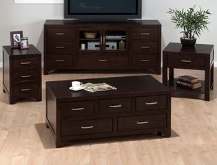 Vienna Espresso Casual 4PC Livingroom Table Set - 046-5