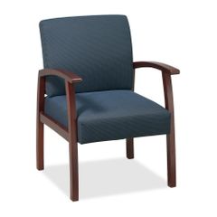 Visitor Chairs - Cherry/Midnight Blue - LLR68553