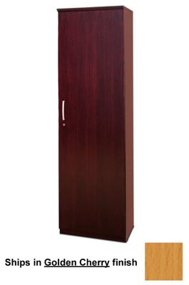 Wardrobe Cabinet with Right Hinge in Golden Cherry - Mayline Office Furniture - VWRDRGCH